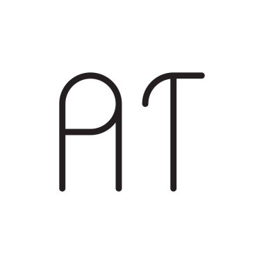 ilk harf vektör logo simgesinde