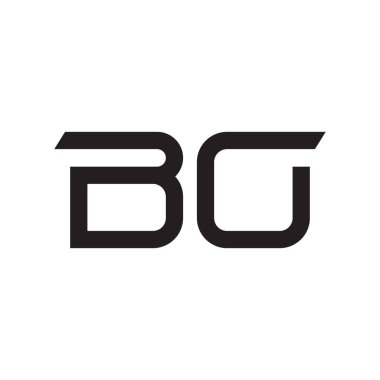 bo ilk harf vektör logo simgesi