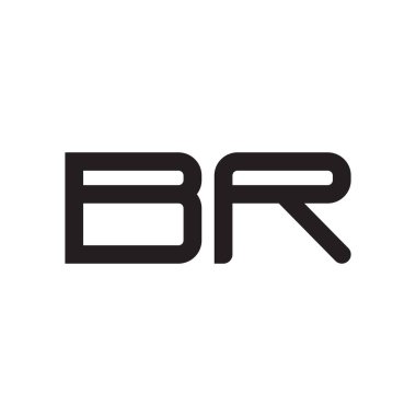br ilk harf vektör logosu simgesi