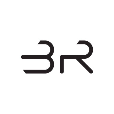 br ilk harf vektör logosu simgesi