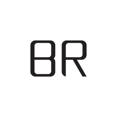 br ilk harf vektör logosu simgesi