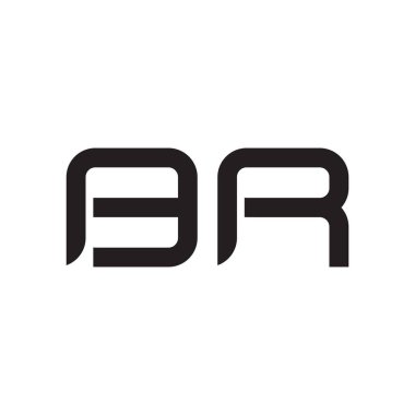 br ilk harf vektör logosu simgesi