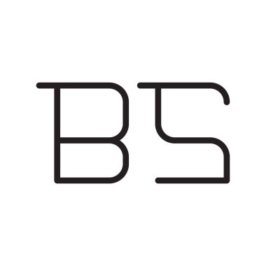 b ilk harf vektör logo simgesi