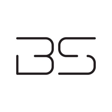 b ilk harf vektör logo simgesi