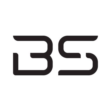 b ilk harf vektör logo simgesi