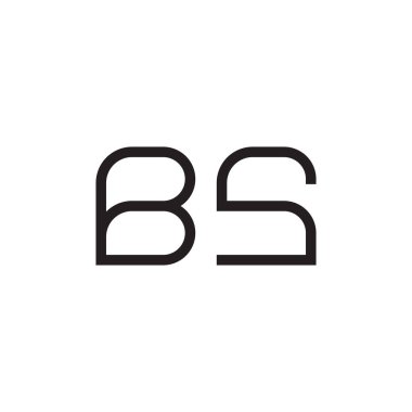 b ilk harf vektör logo simgesi