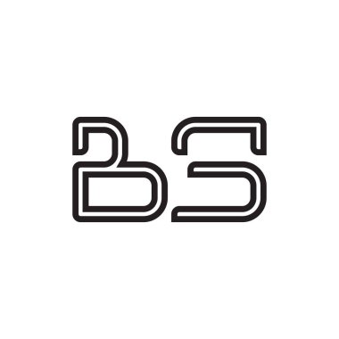 b ilk harf vektör logo simgesi