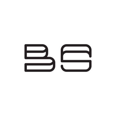 b ilk harf vektör logo simgesi