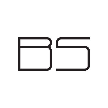 b ilk harf vektör logo simgesi