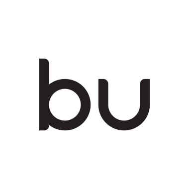 bu ilk harf vektör logo simgesi