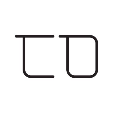 co ilk harf vektör logo simgesi