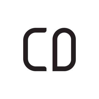 co ilk harf vektör logo simgesi