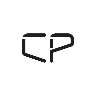cp ilk harf vektör logosu simgesi