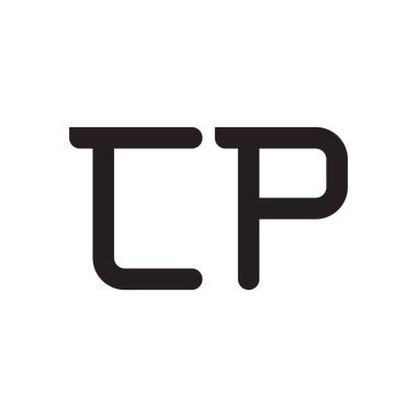 cp ilk harf vektör logosu simgesi