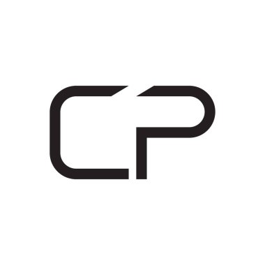 cp ilk harf vektör logosu simgesi