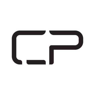 cp ilk harf vektör logosu simgesi