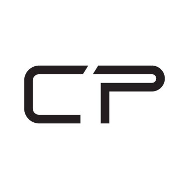 cp ilk harf vektör logosu simgesi