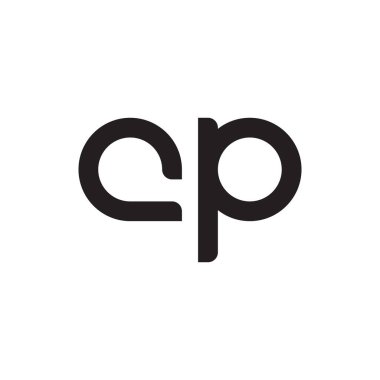 cp ilk harf vektör logosu simgesi