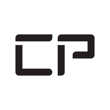 cp ilk harf vektör logosu simgesi
