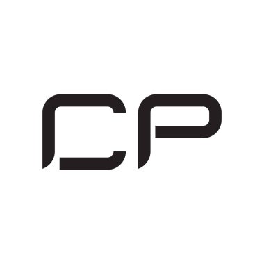 cp ilk harf vektör logosu simgesi