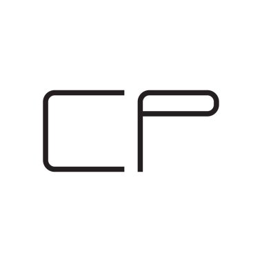 cp ilk harf vektör logosu simgesi
