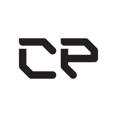 cp ilk harf vektör logosu simgesi