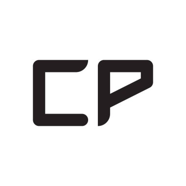 cp ilk harf vektör logosu simgesi