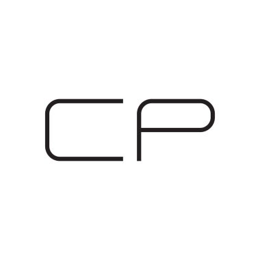 cp ilk harf vektör logosu simgesi