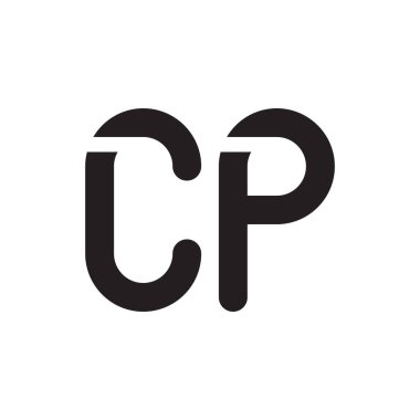cp ilk harf vektör logosu simgesi