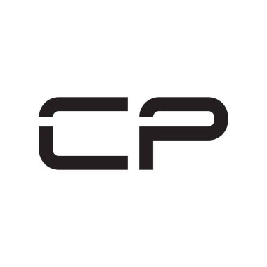 cp ilk harf vektör logosu simgesi