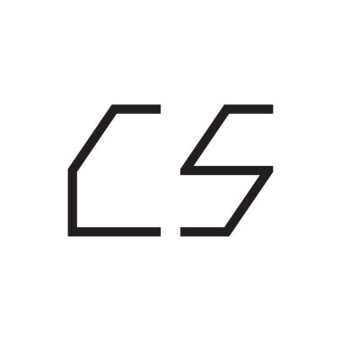 c ilk harf vektör logo simgesi