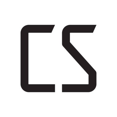 c ilk harf vektör logo simgesi