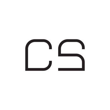 c ilk harf vektör logo simgesi