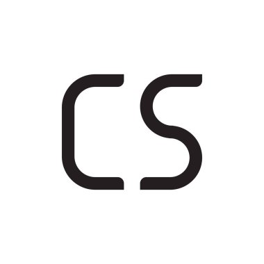 c ilk harf vektör logo simgesi