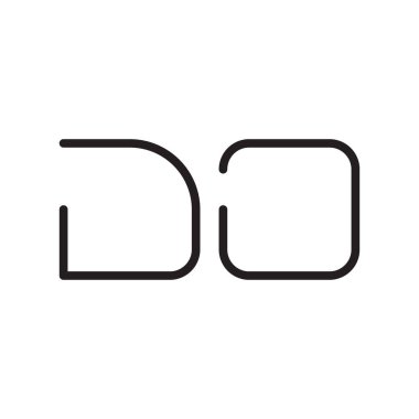 ilk harf vektör logo simgesini yap