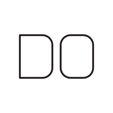 ilk harf vektör logo simgesini yap