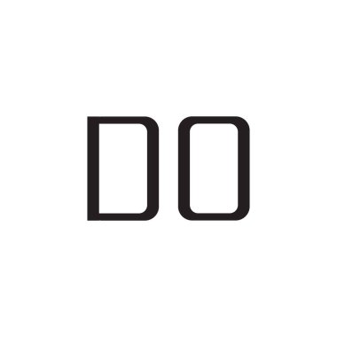 ilk harf vektör logo simgesini yap