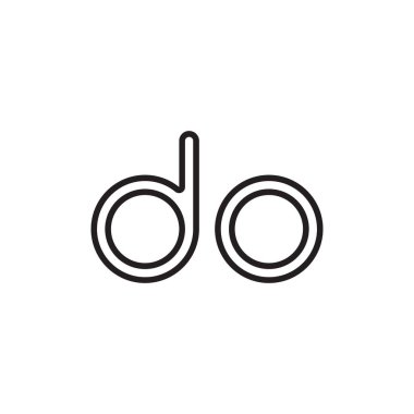 ilk harf vektör logo simgesini yap