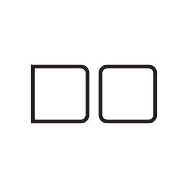 ilk harf vektör logo simgesini yap