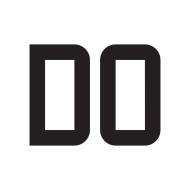 ilk harf vektör logo simgesini yap