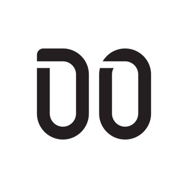 ilk harf vektör logo simgesini yap