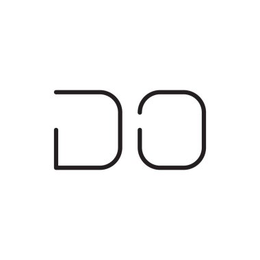 ilk harf vektör logo simgesini yap