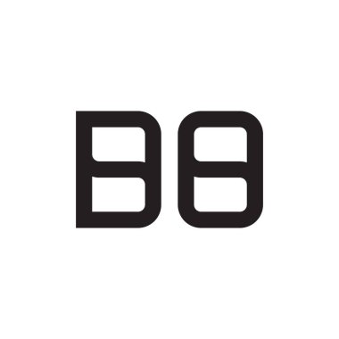 ilk harf vektör logo simgesini yap