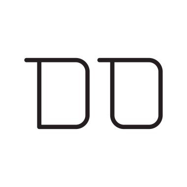 ilk harf vektör logo simgesini yap