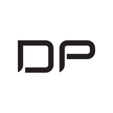 dp ilk harf vektör logo simgesi