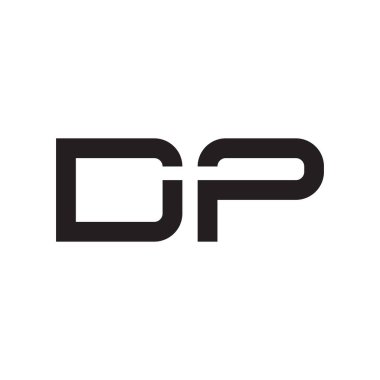 dp ilk harf vektör logo simgesi