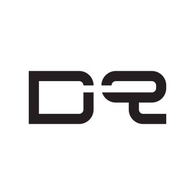 dq ilk harf vektör logo simgesi