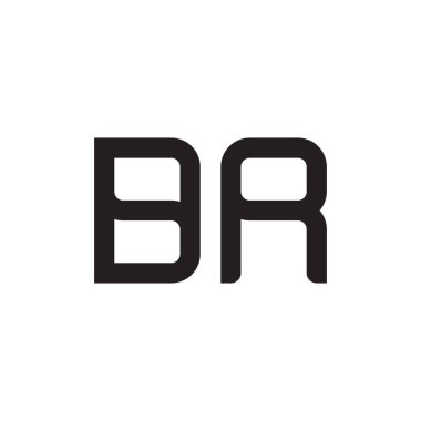 dr ilk harf vektör logo simgesi