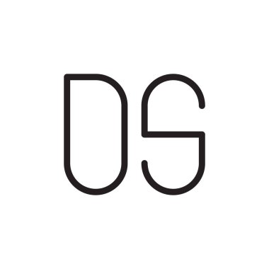 İlk harf vektör logosunu simgeler