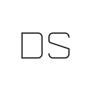 İlk harf vektör logosunu simgeler